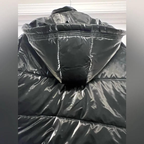 Blue Revival In The Mix Denim Black Puffer Jacket Size m - Picture 7 of 8